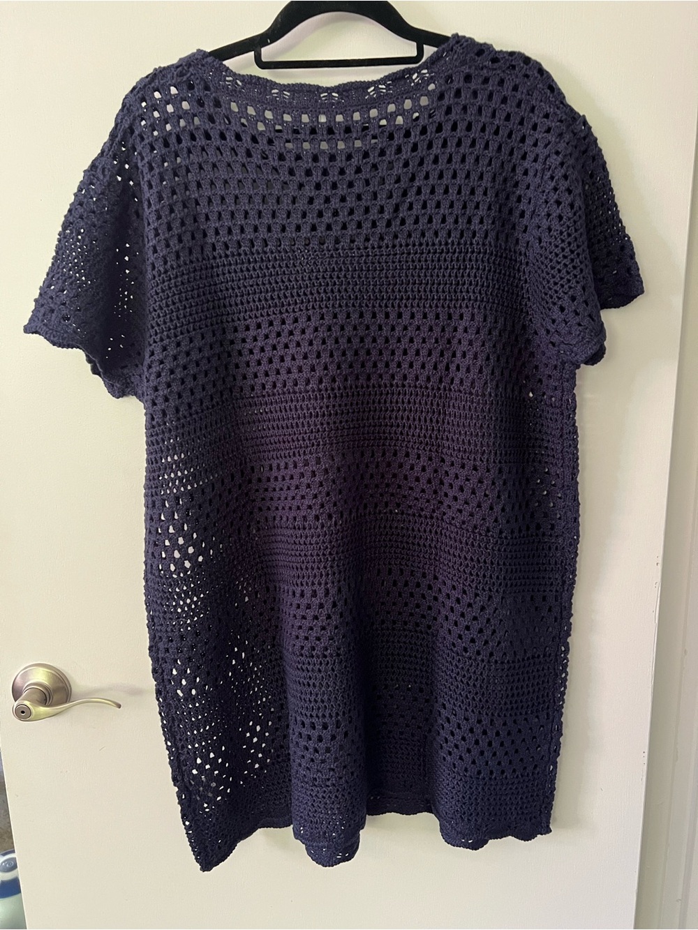 NWT ANRABESS Women’s Navy Crochet Swim‎ Coverup - Picture 4 of 7